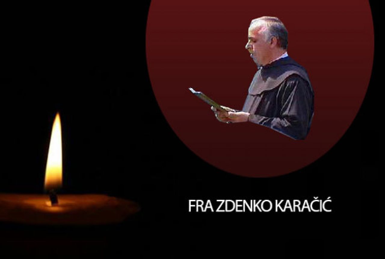Preminuo fra Zdenko Karačić