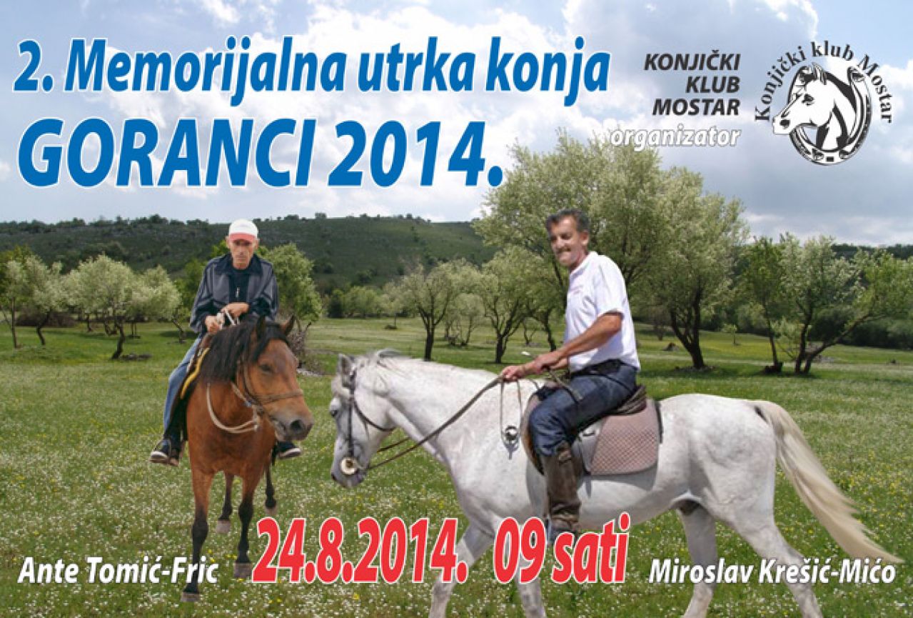 U nedjelju 2. Memorijalna utrka konja Goranci 2014.