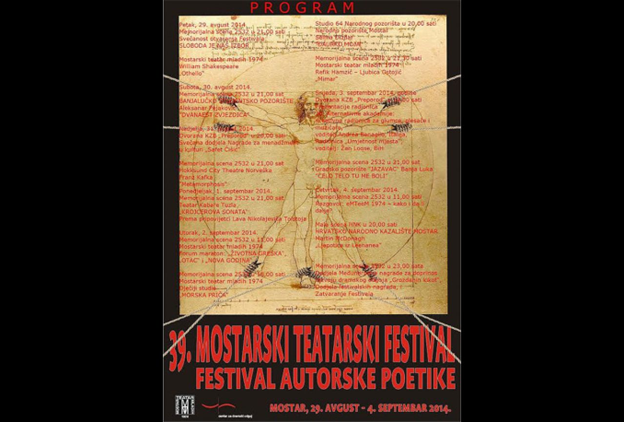 Bogat program 39. Mostarskog teatarskog festivala