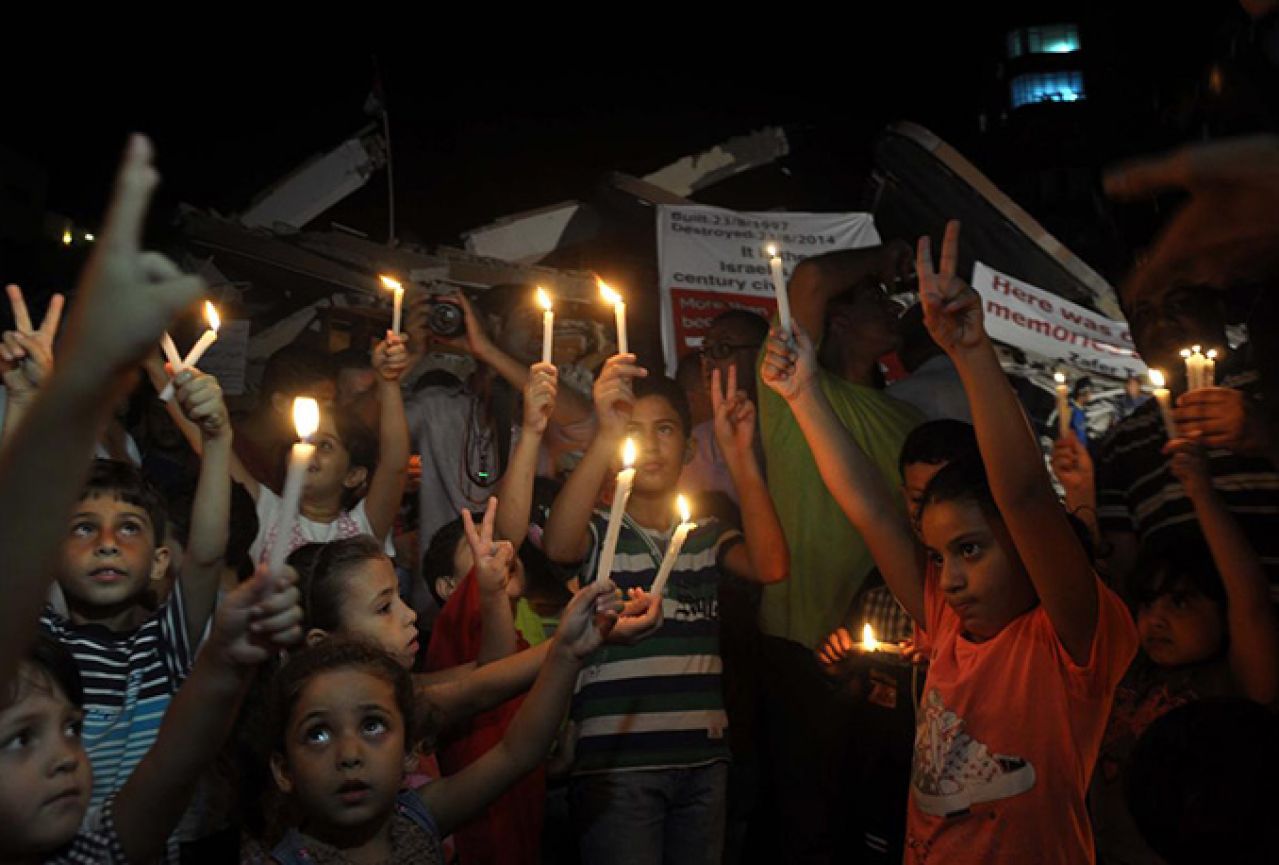 Prosvjed palestinske djece: Želimo živjeti u miru kao druga djeca svijeta 