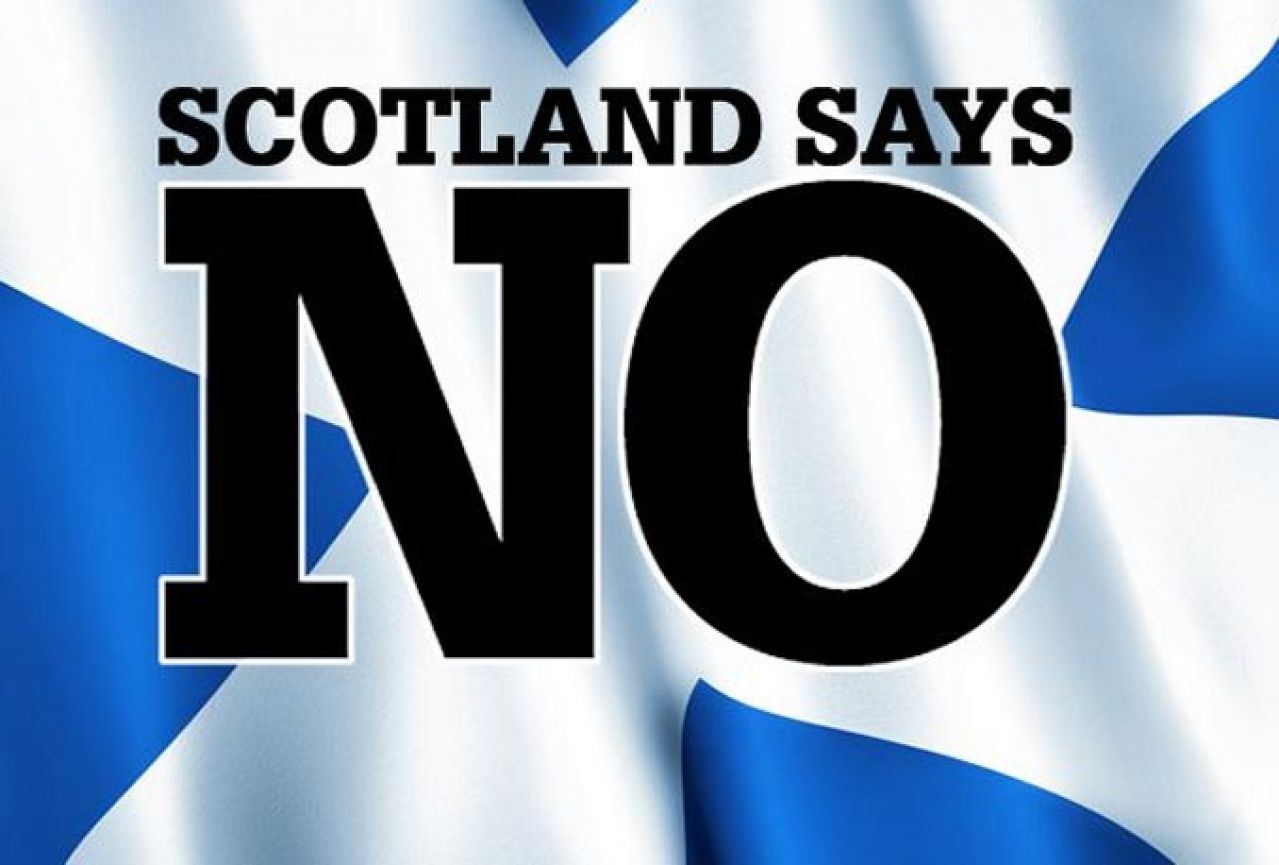 Škotska odbila neovisnost