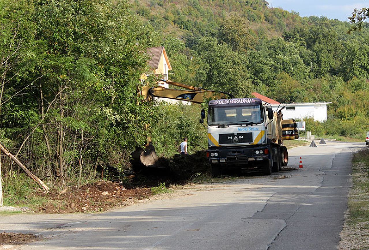 U tijeku sanacija istočnog ulaza u Široki Brijeg