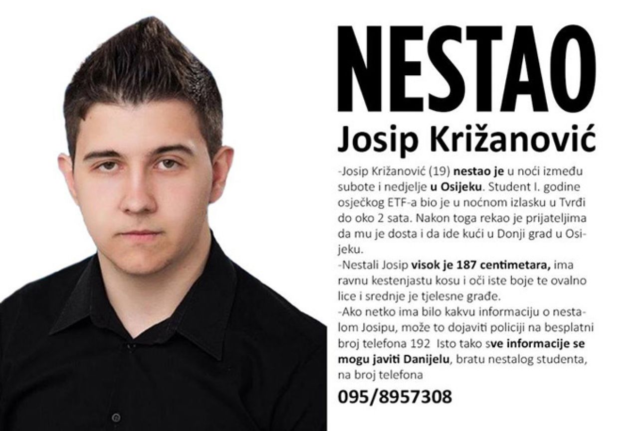 U Osijeku nestao student iz Tešnja
