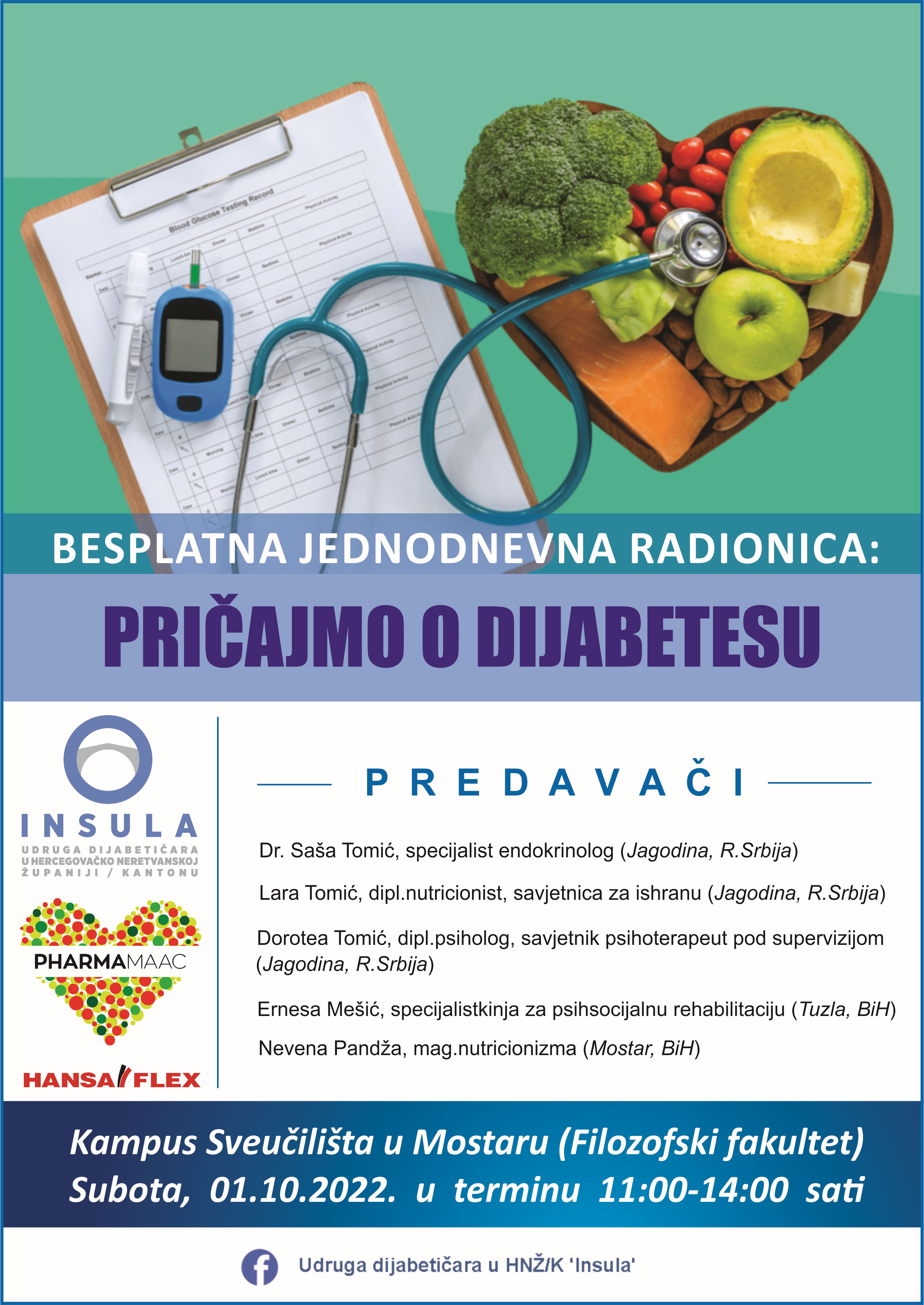 Radionica "Pričajmo o dijabetesu" u Mostaru