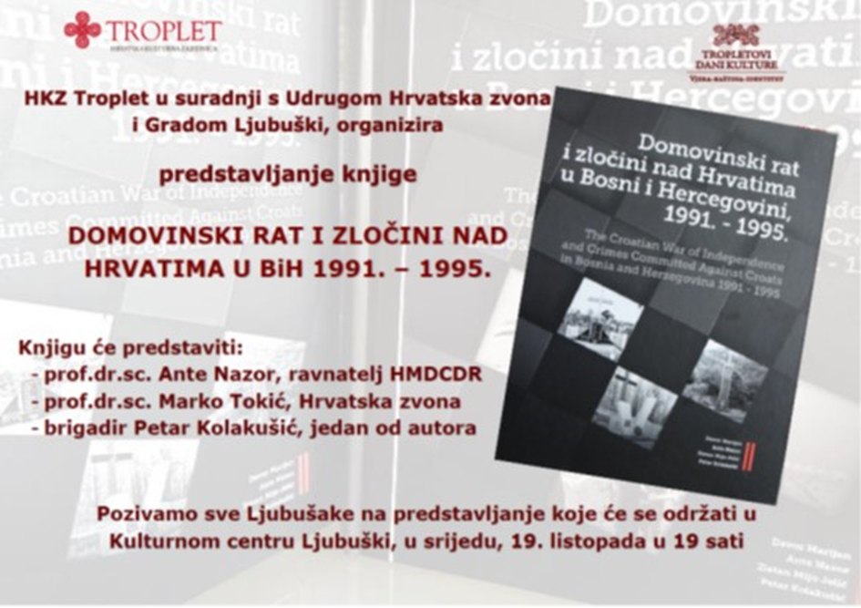 Predstavljanje knjige Domovinski rat i zločini nad Hrvatima u BiH