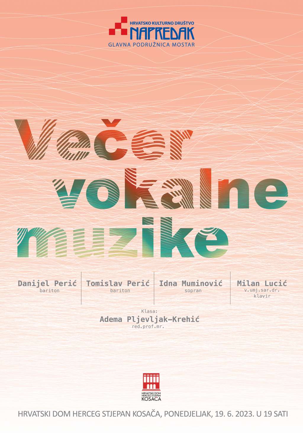 Koncert 'Večer vokalne muzike' u Mostaru