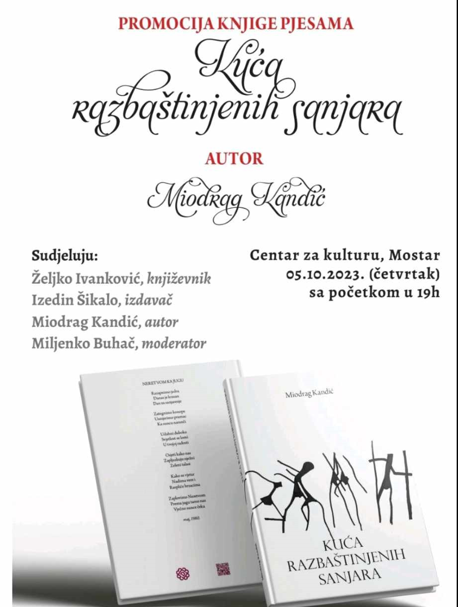 Promocije knjige pjesama u Mostaru