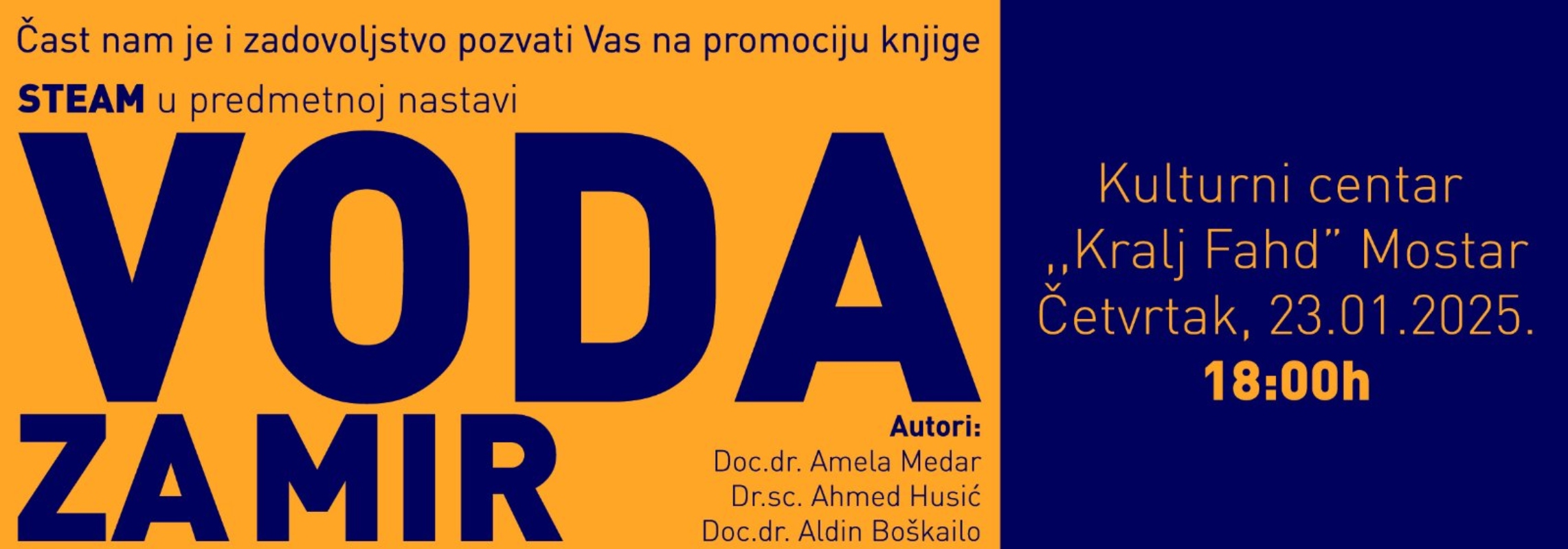 Promocija knjige "STEAM u predmetnoj nastavi: Voda za mir"