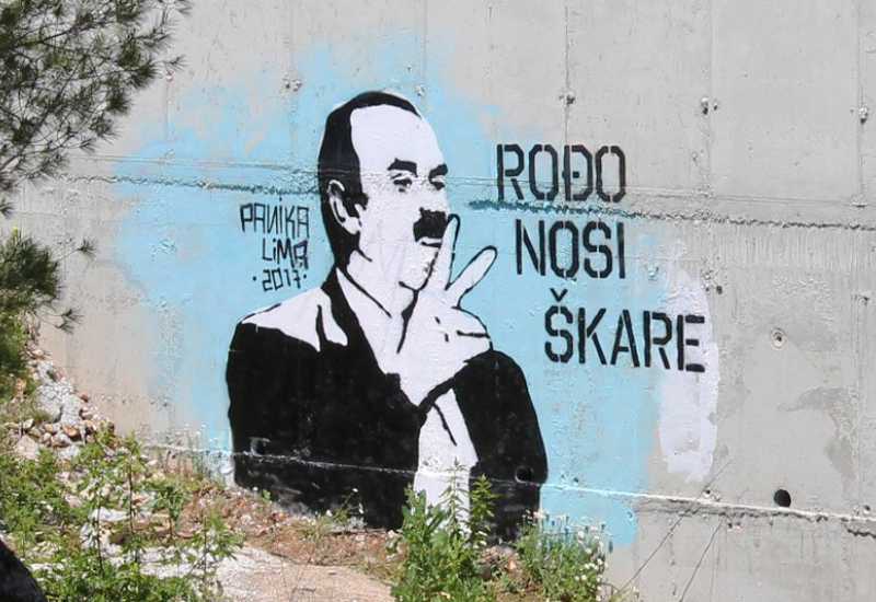 Bljesak.info - Široki Brijeg: Nakon Rođe, Mirkeca i Muve, grafit dobili legendarni Matan i Šunje