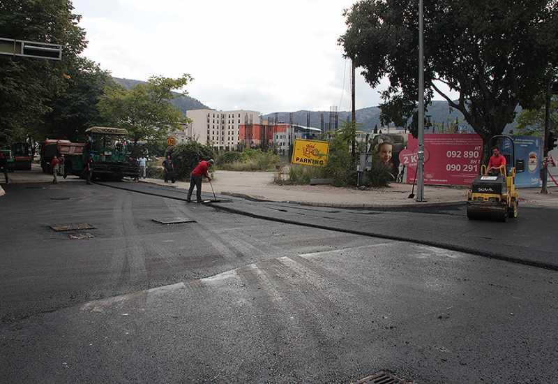 Mostar: Asfaltiranje raskrižja kod Ere bit će završeno u srijedu