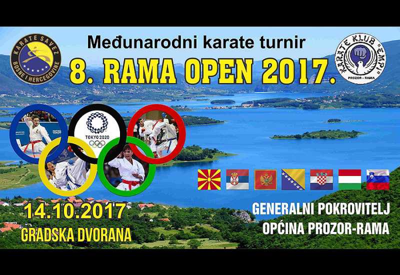 Očekuje se rekordan broj karatista na turniru ''Rama open 2017.''
