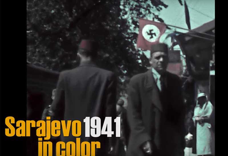 Sarajevo i Baščaršija pod nacističkim zastavama