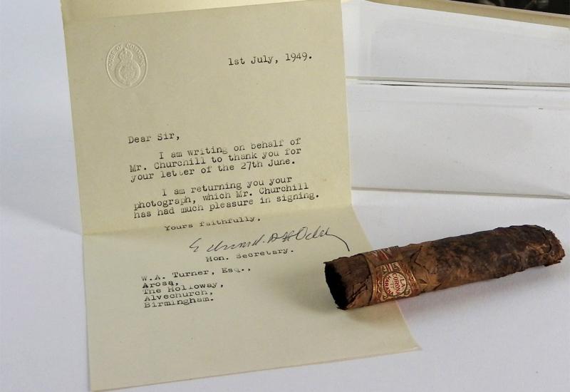 Napola popušena cigara Winstona Churchilla prodana za 12.000 dolara