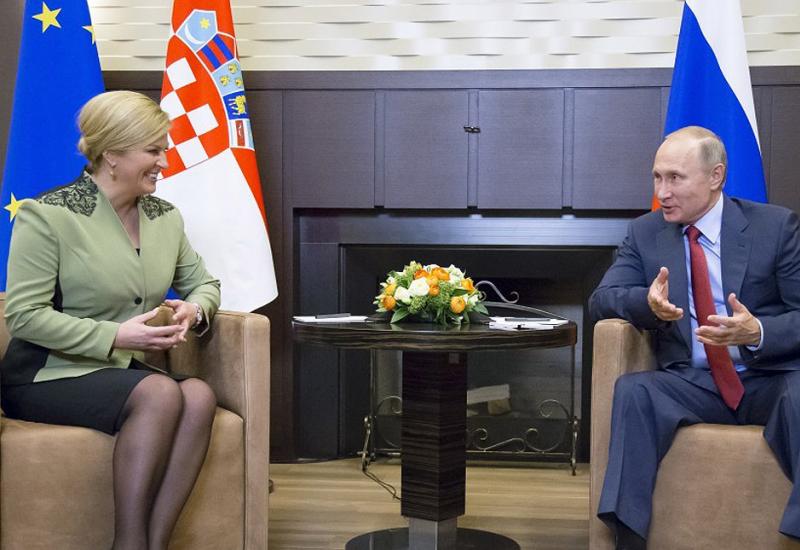 Grabar-Kitarović i Putin za novi zamah u odnosima Hrvatske i Rusije