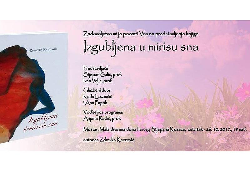 Promocija knjige Izgubljena u mirisu sna autorice Zdravke Knezović 