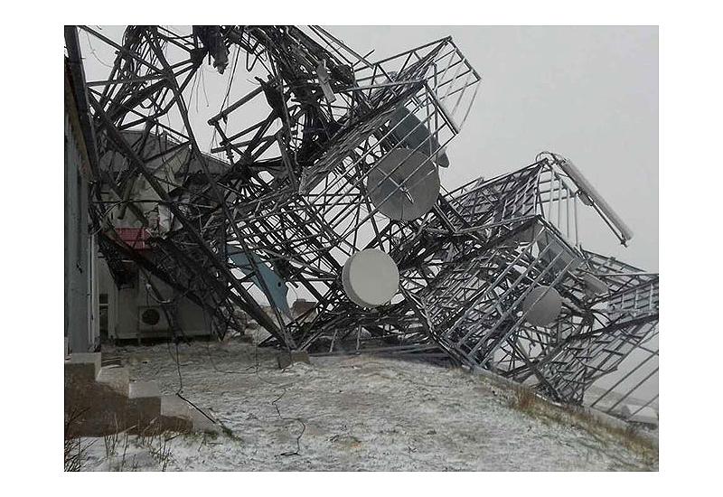 Jak vjetar oborio antenski stup na Lebršniku, šteta neprocjenjiva