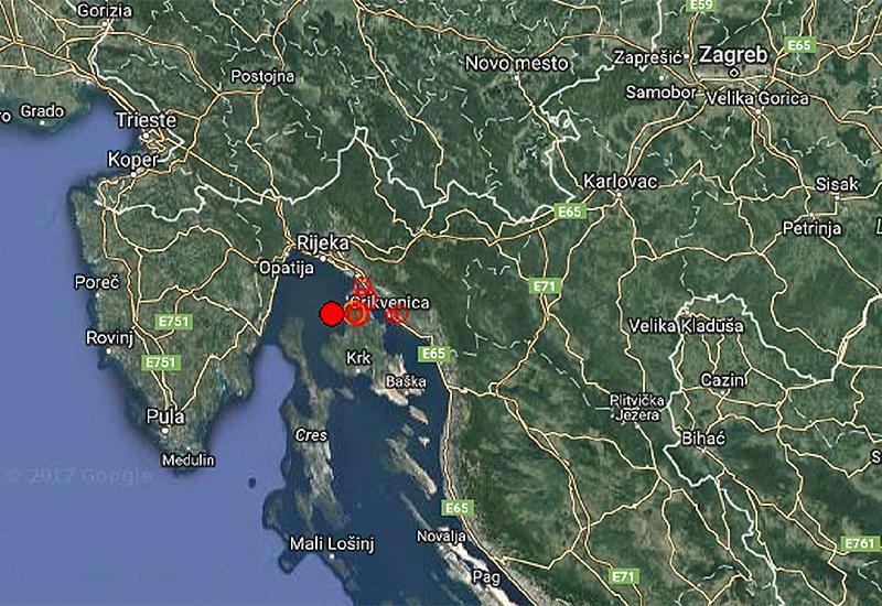 U samo sat i pol Rijeku sinoć zatresla tri uzastopna potresa - Tri potresa kod Rijeke
