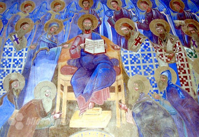 Freska iznad ulaza u crkvu manastira Vujan - Čačak – grad vojvode Stepe i umjetnika poginulih u Velikom ratu