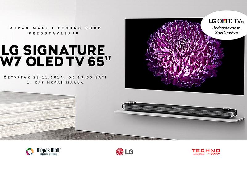 Mepas Mall i TechnoShop predstavljaju ''LG SIGNATURE W7 OLED TV65''