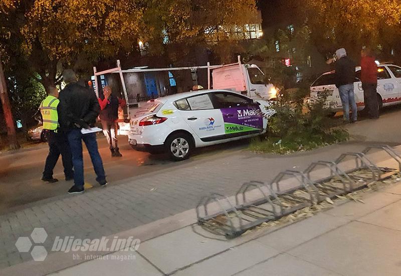 Foto: Sudar teretnog vozila i taxija - Mostar: Sudar kamiona i taxija