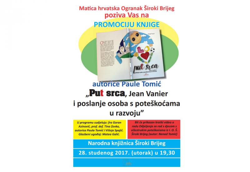 Najavljujemo promociju knjige autorice Paule Tomić