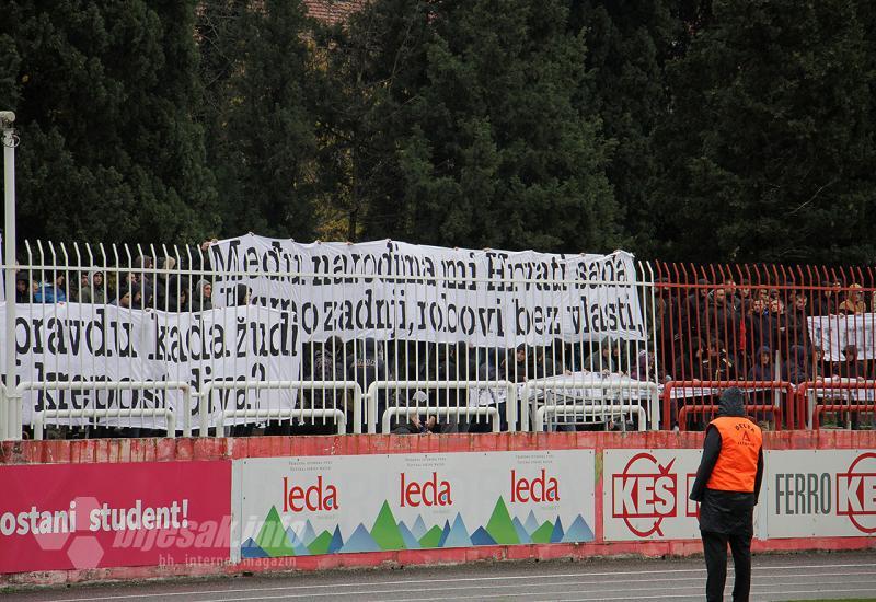 Poruka navijača s tribina u Mostaru