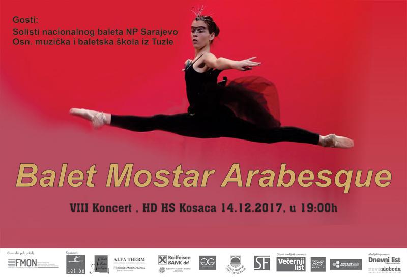 Balet Mostar Arabesque slavi osmi po redu koncert