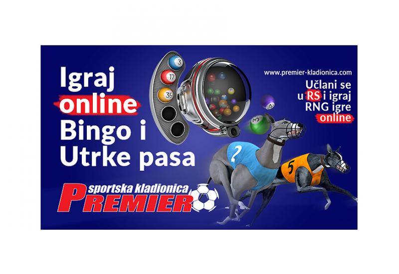 Online Bingo i Utrke pasa u ponudi Premier kladionice!