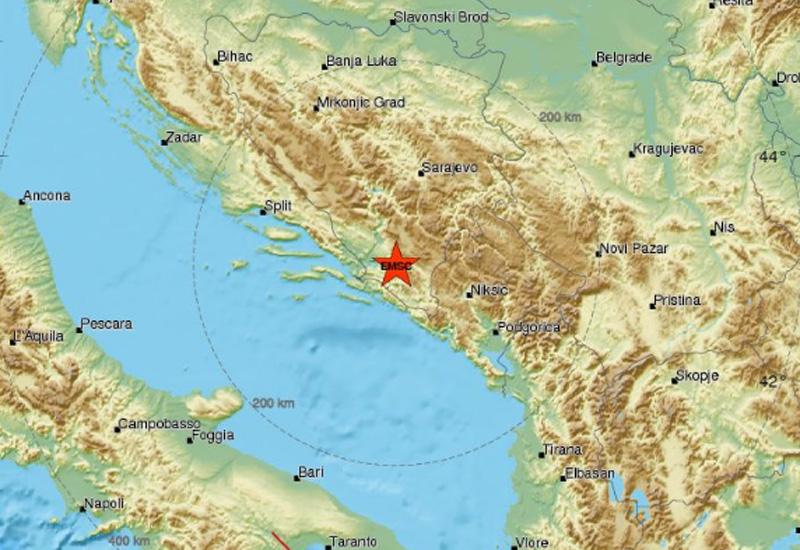 Treslo se tlo u Hercegovini: Epicentar potresa kod Stoca
