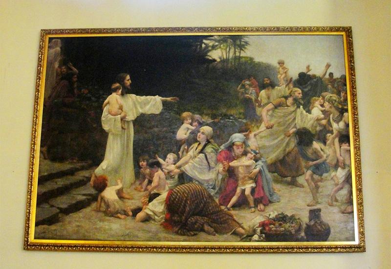 Slika ''Isus prijatelj malenih'' atrakcija na izložbi u Klovićevim dvorima