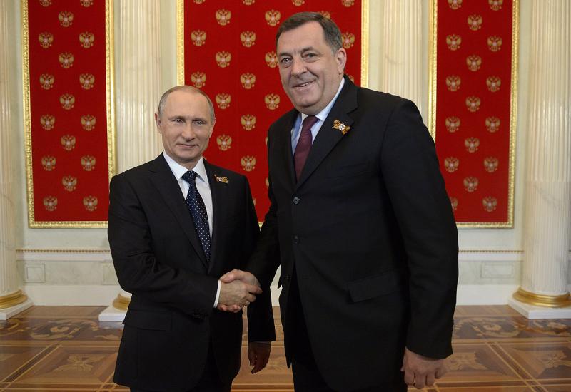 Vladimir Putin i Milorad Dodik - Softić: Odlikovanjem Putina Dodik dokazao da ne odustaje od destruktivne i po mir opasne politike