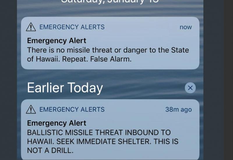 Lažna uzbuna na Havajima zbog raketnog napada