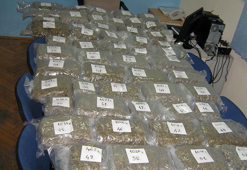Policija zaplijenila gotovo 39 kg droge