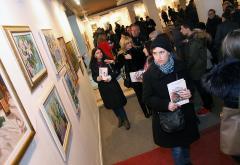Veliki broj posjetitelja na izložbi radova polaznika tečaja crtanja i slikanja