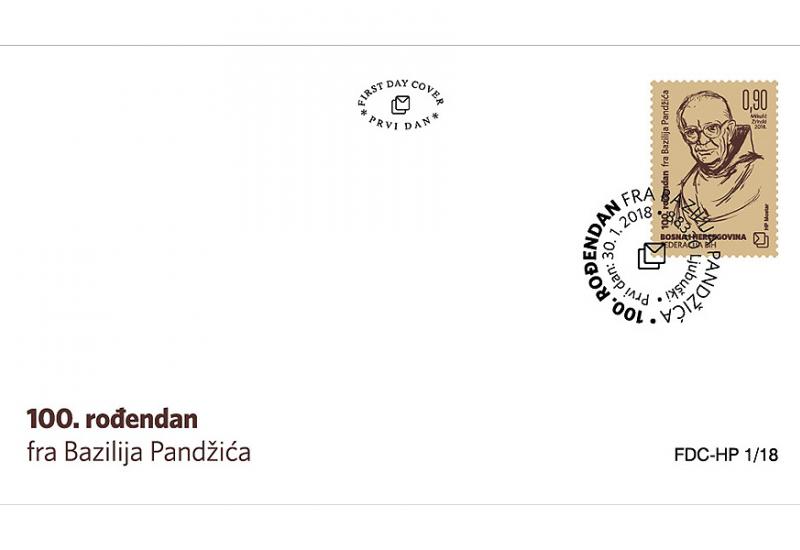 Hrvatska pošta Mostar izdala marku u povodu 100. rođendana fra Bazilija Pandžića