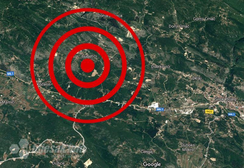 Novi potres pogodio Hercegovinu