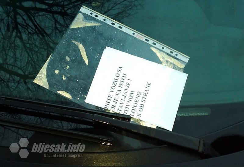 Obavijest vlasnicima - Mostar: Vlasnici dužni ukloniti parkirana auta