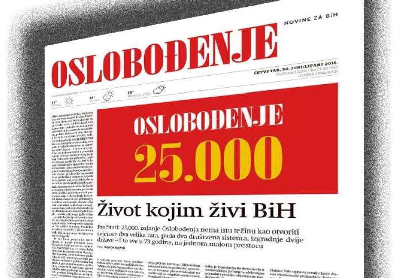 "Oslobođenje" - najstarija dnevna novina u BiH slavi 75. rođendan 