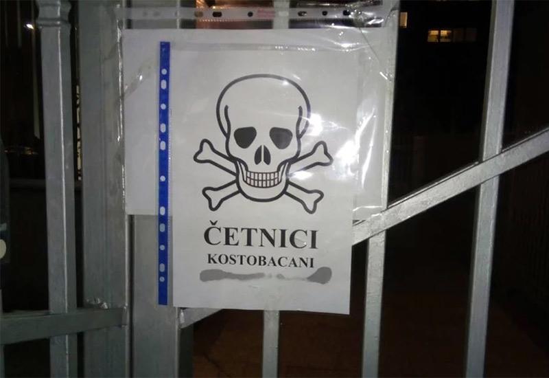Mrtvačka glava na veleposlanstvu Srbije u Sarajevu