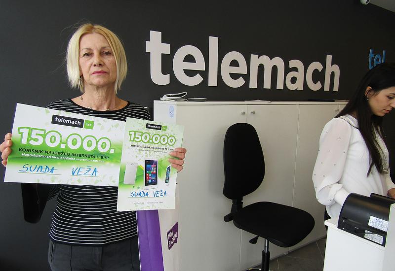 Telemach nagradio 150.000-tog korisnika najbržeg  interneta u BiH