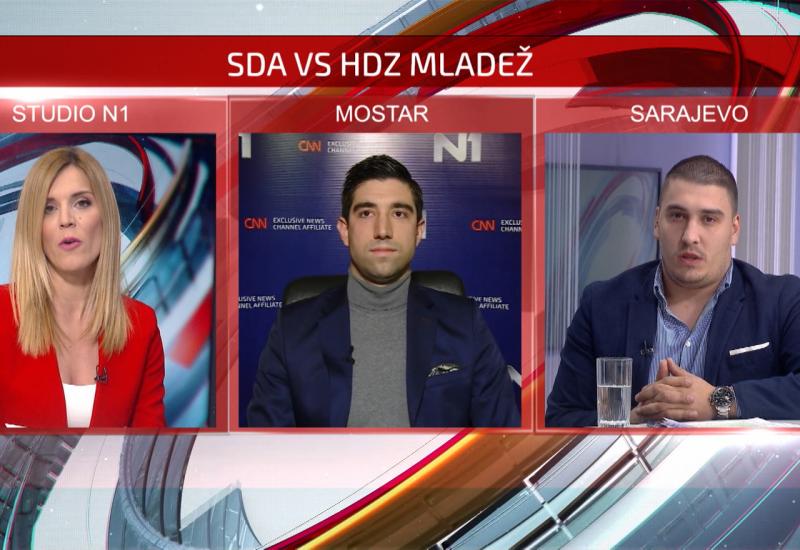 Predsjednici Mladeži HDZ BiH i SDA se žestoko svađali u emisiji na N1