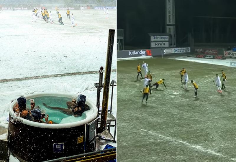 Originalan način gledanja nogometa uživo na minus osam stupnjeva