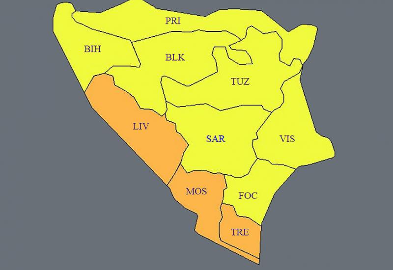Izdano upozorenje - Hercegovinu će pogoditi opasne kiše