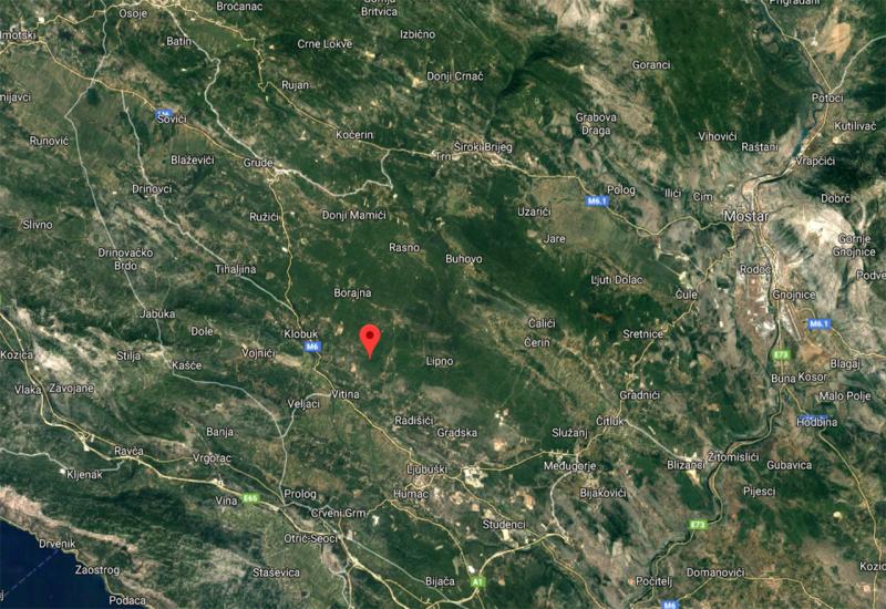 Zabilježena dva potresa kod Ljubuškog