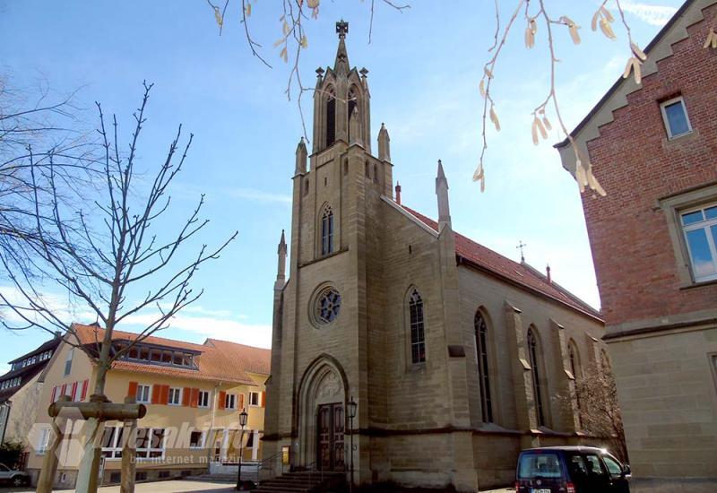 Evangelička crkva - Rottenburg, grad starih Rimljana, Josefa Eberlea i svetaca sa zidova