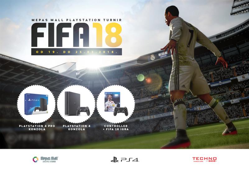 Prijavi se na Mepas Mall FIFA18 PlayStation turnir
