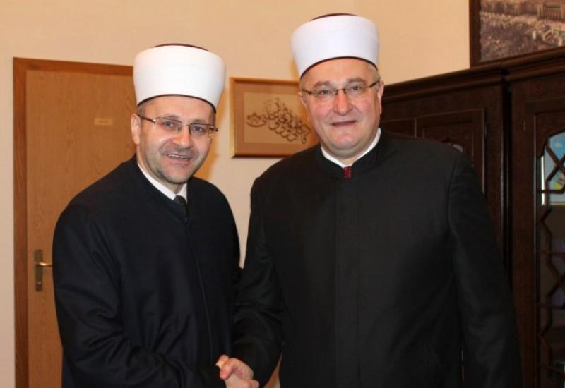 Aziz ef. Hasanović i Salem ef. Dedović -  Mešihata IZ-a u Hrvatskoj u posjeti Muftijstvu mostarskom