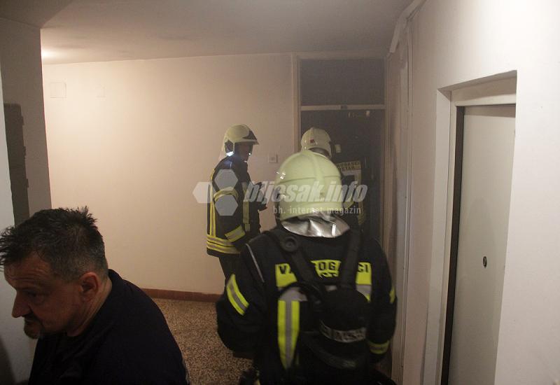 Gašenje stana u Mostaru: Vatrogasci spriječili tragediju