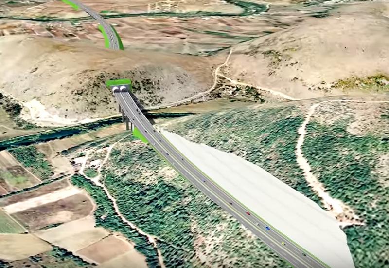 Vizualizacija Mostar Jug - Buna - Autoceste s brojkama o poddionici Mostar jug – tunel Kvanj: Manjina se buni