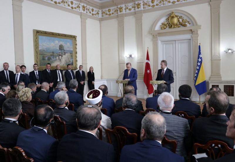 Press konferencija nakon radnog sastanka - Erdogan: Nikada nećemo ostaviti BiH samu na putu ka EU